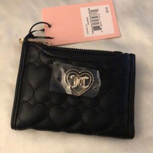 Juicy Couture Liquorice Flawless Bifold Wallet With Pullout Card Case NWT
